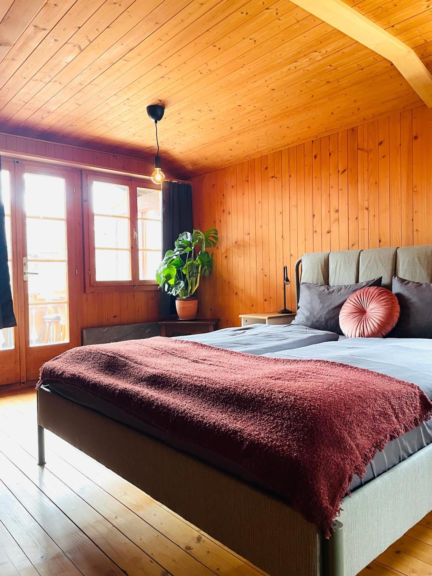 Lovely & Great Equipped Wooden Alp Chalet Flat Kandersteg Εξωτερικό φωτογραφία