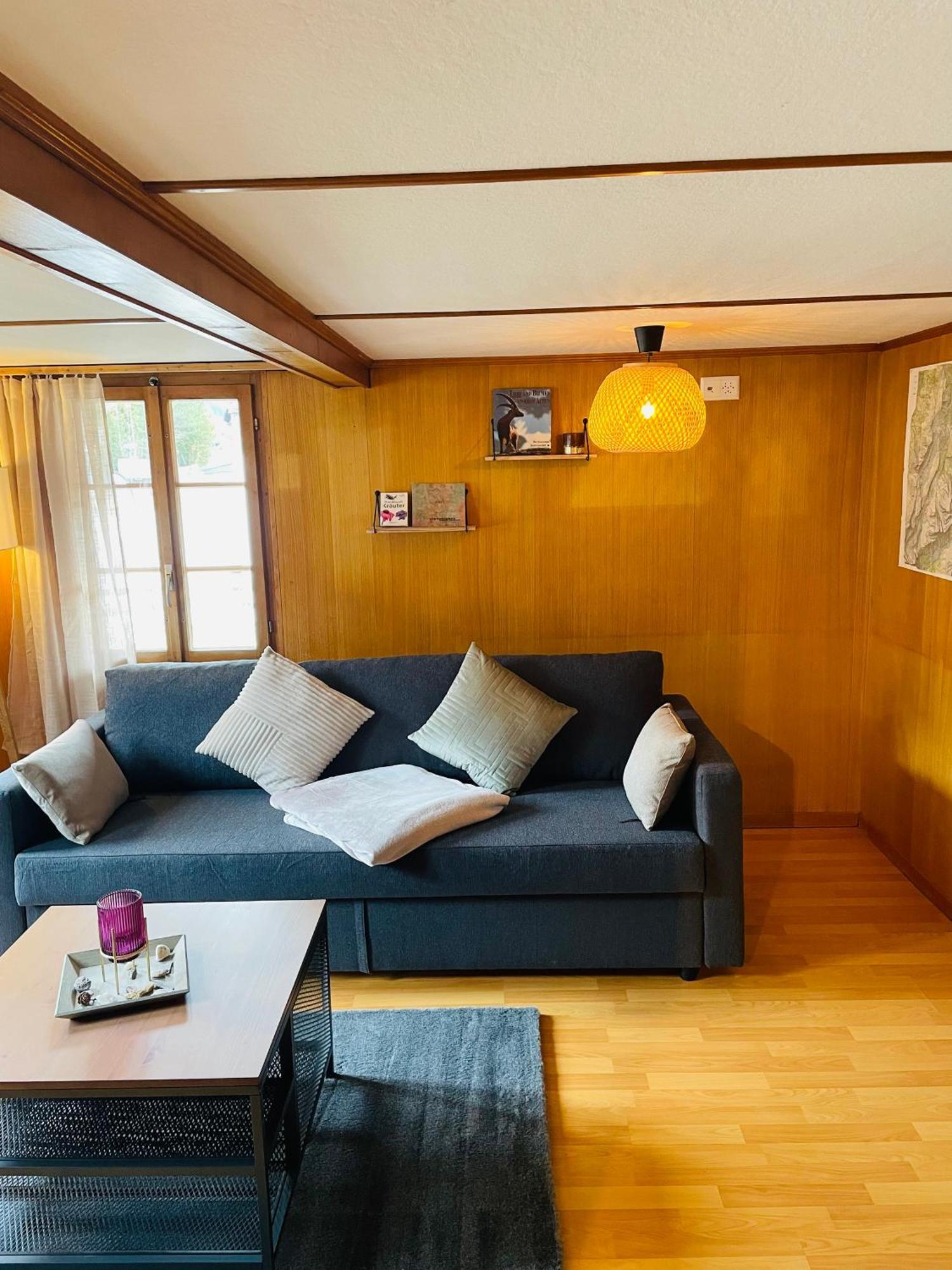 Lovely & Great Equipped Wooden Alp Chalet Flat Kandersteg Εξωτερικό φωτογραφία