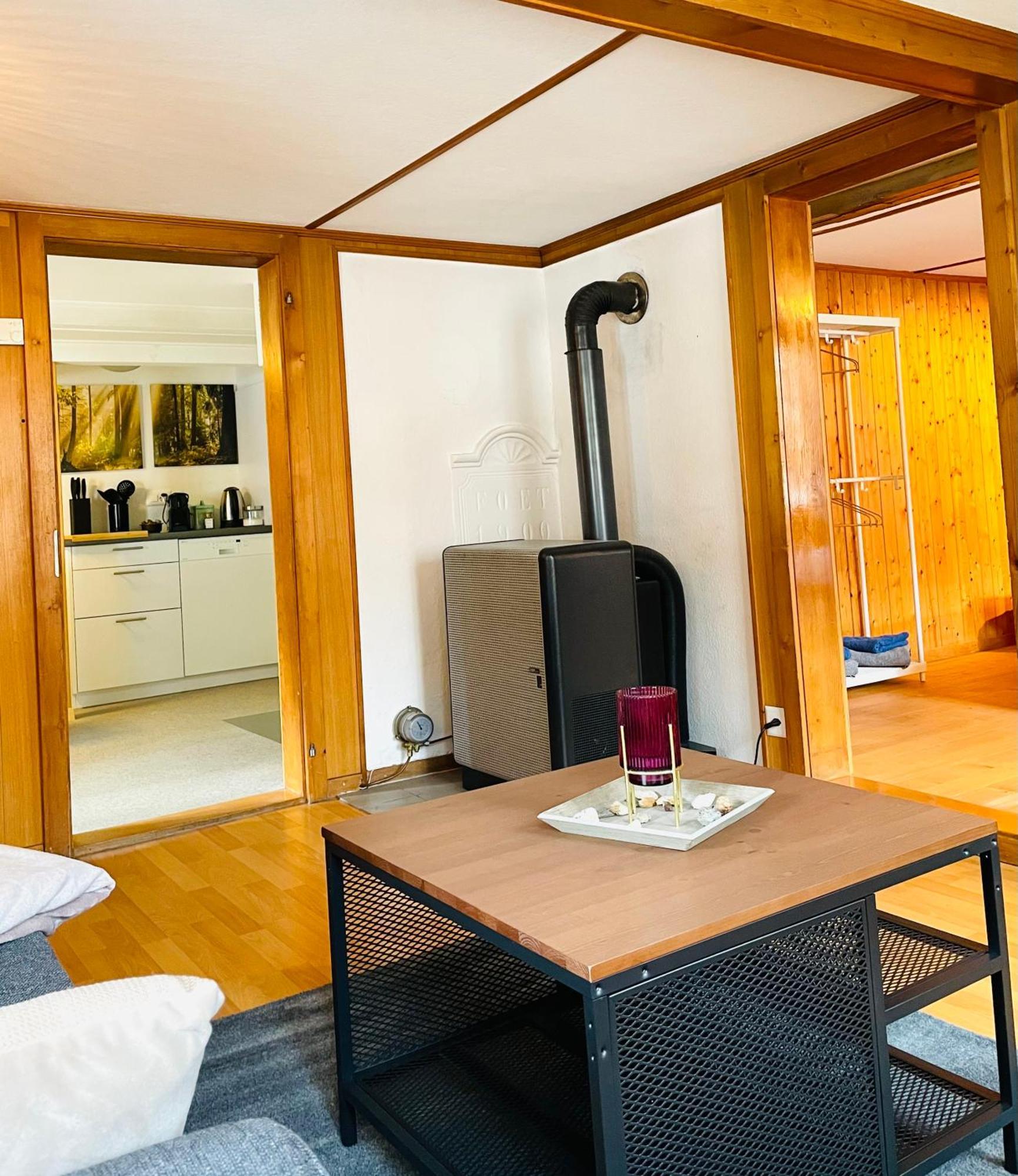 Lovely & Great Equipped Wooden Alp Chalet Flat Kandersteg Εξωτερικό φωτογραφία